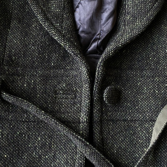 🍁Vintage Banana Republic Petalum Blazer Jacket olive green front button and belt - Picture 12 of 13